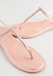 Сандалии с Т-образной застежкой Next, розовый - фото 5