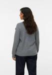 Джемпер Vero Moda Curve VMCROSE, Medium Grey Melange/Dark Grey - фото 3