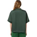 Поло с логотипом на заплатке LACOSTE, черный - фото 3