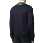 Свитер wool web v-neck sweater 'blue' Gucci, синий - фото 4