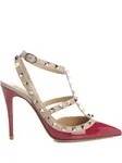 Туфли Rockstud Caged 100 Valentino Garavani, красный - фото