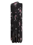 Платье миди с цветочным принтом Proenza Schouler, черный - фото