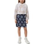 Детская юбка Burberry, синий - фото 5