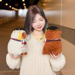 Плюшевая кукла Capybara Dolls высота 23 см AOLETU, белый - фото 7