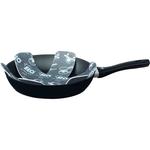 Сковорода - алюминий - антипригарное покрытие - Ø 28 см - с защитной крышкой Elo, черный - фото