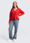 Джемпер TOM TAILOR DENIM Jumper, Brilliant Red/Red - фото 2