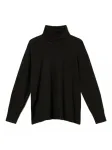 Свитер с воротником-гольф Twinset, черный - фото