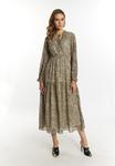 Платье faina Maxi Mit Leoprint, цвет Hellbeige Mehrfarbig - фото 3