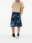 Шорты с принтом Versace Jeans Couture, синий - фото