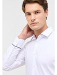 Рубашка Slim Fit белого цвета Eterna - фото 4