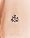 Футболка с вышитым логотипом Moncler, розовый - фото 2