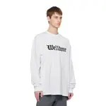 Logo print Long sleeve T shirt WE11DONE, белый - фото 5