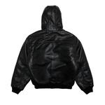 Куртка Supreme x Dickies Hooded Leather Work Jacket, Black - фото 2