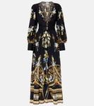 Длинное шелковое платье с цветочным принтом Ottoman Elegance Camilla, Ottoman Elegance - фото