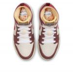 Кроссовки (PS) Air Jordan 1 Mid 'Bread Butter & Sole', бежевый - фото 4