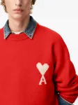 Свитер с монограммой Ami de Coeur Ami Paris, красный - фото 5