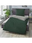 Traumschlaf Постельное белье Uni Melange темно-зеленого цвета - фото 2