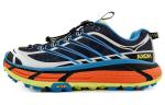 Кроссовки HOKA ONE ONE Mafate Three2 Black Diva Blue, черный/синий/оранжевый - фото