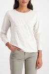 Monari Лонгслив в натуральном белом цвете - фото 2
