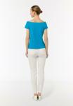 Базовая футболка comma, бирюзовый - фото 4