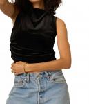 Топ On Repeat в черном цвете PROJECT SOCIAL T - фото