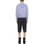 Givenchy Полосатая хлопковая куртка с капюшоном, Blue - фото 5