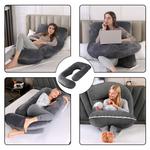 Подушка для сна на боку Caliyo 802-2, темно-серый - фото 4