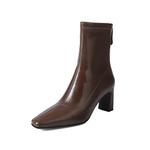 Ботильоны женские 6,8 см Echo&yolo, Brown Unlined - фото