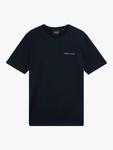 Хлопковая футболка Script Lyle & Scott, Dark Navy - фото