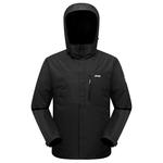 Куртка ветровка унисекс Jeep, черная мужская (3 в 1) - фото