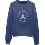 Хлопковый флисовый свитшот PRADA, синий - фото