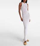 Платье макси крючком Alaïa, Blanc - фото 2