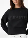 Украшенная толстовка AllSaints, черный - фото 3