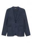 Однобортный пиджак Zegna, синий - фото