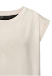 Футболка LASCANA Active Basic T-shirt, Beige Schwarz/Black - фото 5
