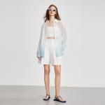 ELLE Рубашка женская Light Blue Lapel Thin Others - фото 5