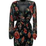 Комбинезон с поясом черного цвета Multi Ax Paris - фото