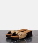 Босоножки Britt 25 из меха телёнка Khaite, Barley - фото 4