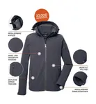 Куртка Killtec softshell "Мужская куртка softshell", антрацит - фото 5