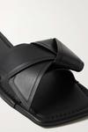 ACNE STUDIOS Кожаные шлепанцы, черный - фото 2