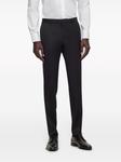 BOSS шерстяные брюки прямого кроя, черный - фото 3