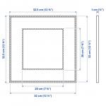 Рамка, черная, 32х32 см, LOMVIKEN IKEA - фото 4