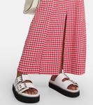 Кожаные сандалии Ganni, Egret - фото 4