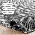 nuLOOM, 77 x 183 см, Ago Geometric Wool Runner Rug, Black - фото 4