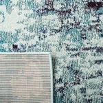 Ковер-дорожка SAFAVIEH, 67 x 488 см, Madison Collection, Turquoise & Navy, богемный абстрактный дистресс-дизайн, не линяет и прост в уходе, идеален для помещений с высокой проходимостью в гостиной, спальне (MAD425J) - фото 6