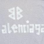 Футболка FW24 Regular Fit Unisex Mixed Gray Balenciaga, серый - фото 6