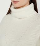 Водолазка шерстяная Liu Jo Regular Fit, экрю - фото 4