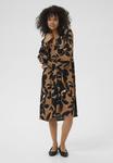 Платье Kaffe Day dress, Toasted Coconut Black Flower/Brown - фото 2