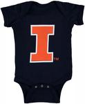 Боди с большим логотипом Infant Navy Illinois Fighting Illini Two Feet Ahead - фото 3