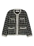 Клетчатая куртка с карманами Lna, черный - фото